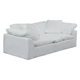 Sunset Trading Cloud Puff 2 Piece 88" Wide Slipcovered Modular Sectional Sofa | Large Loveseat | ... | Walmart (US)