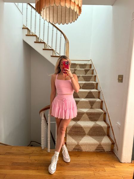 Princess of gymnovia! 🎀💪🩰 cutest workout set from popflex twirl pirouette tulle skirt and corset top in bubblegum pink wearing size small in both fits TTS

#LTKfitness #LTKfindsunder50 #LTKfindsunder100