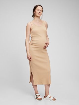 Maternity Ribbed Tank Dress | Gap (US)