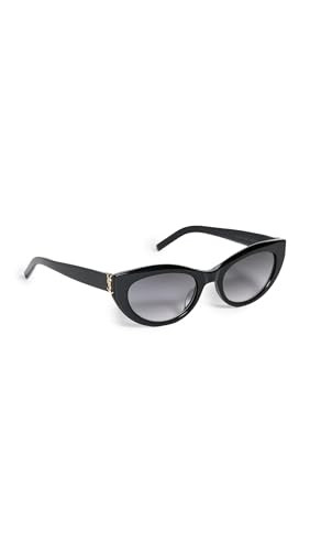 Saint Laurent Women's SL M115 Sunglasses, Black, One Size | Amazon (US)