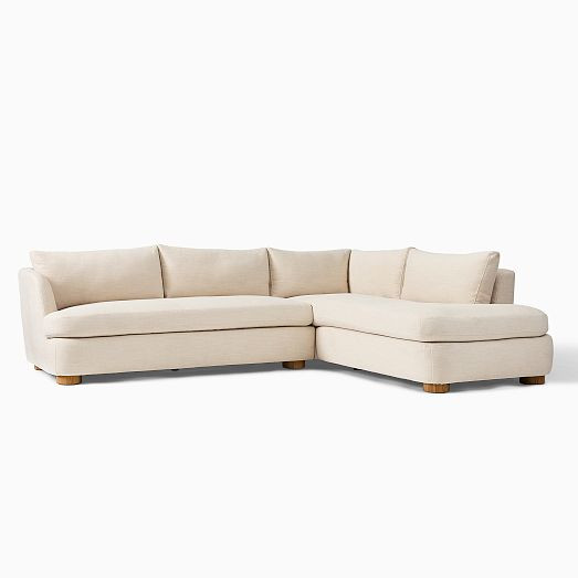 Leroy 2-Piece Bumper Chaise Sectional (110.5") | West Elm (US)