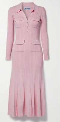 Ribbed-Knit Midi Self-Portrait Dress  | eBay | eBay UK