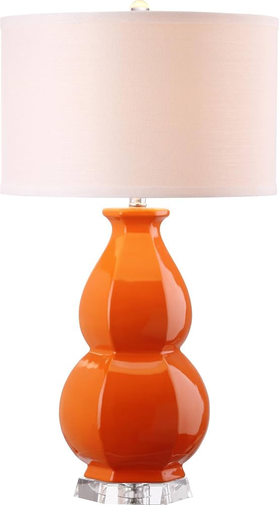 Safavieh Lighting Collection Juniper Light Blue White and Orange Base Table Lamp | Amazon (US)