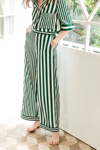 Lisette Green Pajama Pants | J.ING