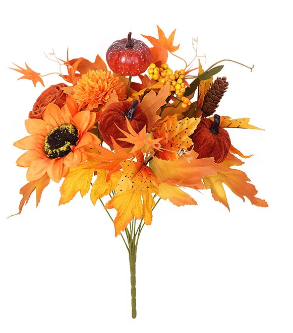 Fall Flowers, Fake Fall Floral Bouquets, Artificial Floral Arrangement Decorations for Table Kitc... | Walmart (US)
