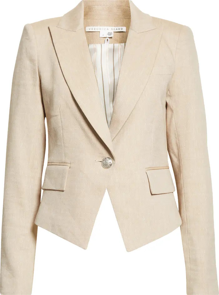 Hosanna Linen Blend Dickey Jacket | Nordstrom