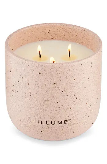 ILLUME® Elemental Rosewood Cassis Medium Patio Ceramic Candle in Pink at Nordstrom Rack | Nordstrom Rack