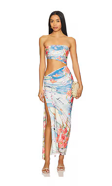 Agua Bendita Gwen Nacar Dress in Multicolor from Revolve.com | Revolve Clothing (Global)