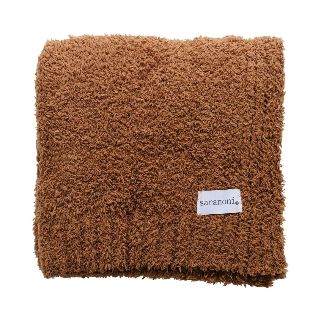 SARANONI Bamboni Luxury Baby Blanket | Cozy & Soft Plush Receiving Blankets | Perfect for Girls &... | Amazon (US)