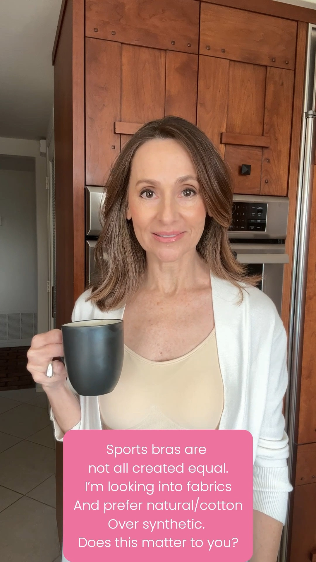 Coffee every morning! ☕️🙌🏻
before getting dressed! This bra is synthetic fabric but I’m looking for more cotton options. Most are not cotton or only partial, so linking both  

#LTKgrwm #LTKActive #LTKmorningroutine