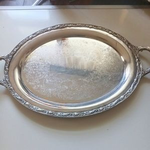 Antique Vintage Oval Silver Tray | Poshmark