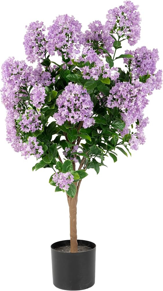 Naturae Decor Purple Crape Myrtle Tree - Lifelike Artificial Indoor and Outdoor Flower Tree - UV ... | Amazon (US)