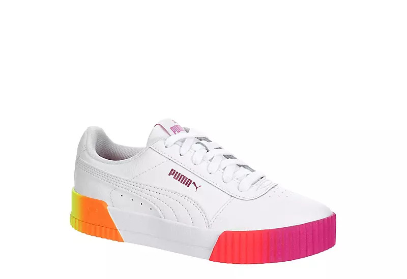 Puma Womens Carina Fade Sneaker - White | Rack Room Shoes
