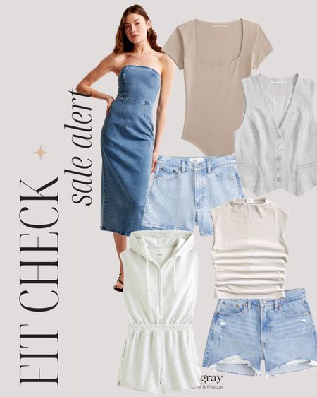 Abercrombie Sale site wide. Denim dress, denim shorts, vest, basics. 

#LTKFindsUnder100 #LTKFindsUnder50 #LTKStyleTip