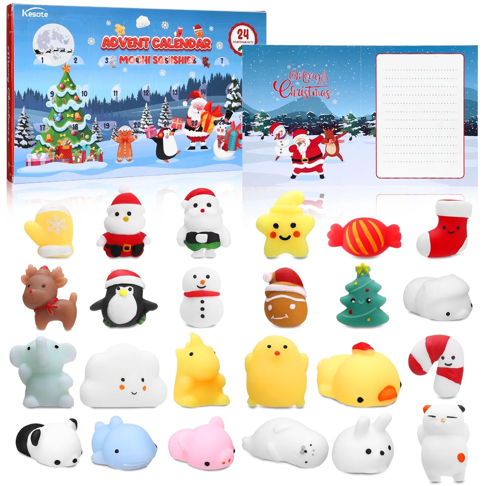 Naler Christmas Advent Calendar 2023 for Kids Adults,24 Days Customized Mochi Squishies Squeeze T... | Walmart (US)