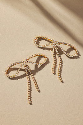 Crystal Bow Earrings | Anthropologie (US)