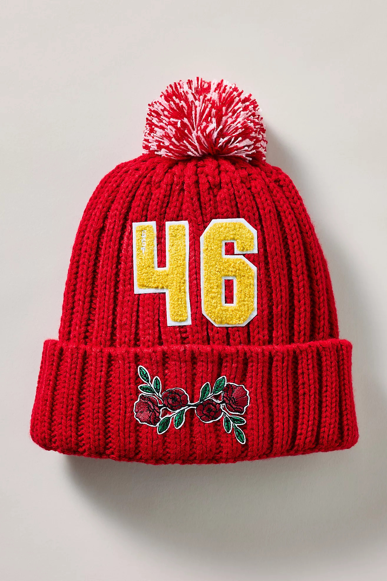 The Wild Collective Sporty Floral Beanie | Anthropologie (US)