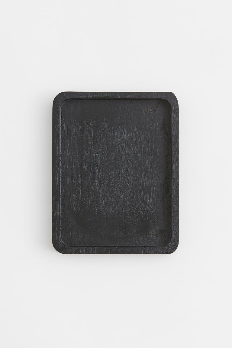 Small Wooden Tray - Black - Home All | H&M US | H&M (US + CA)