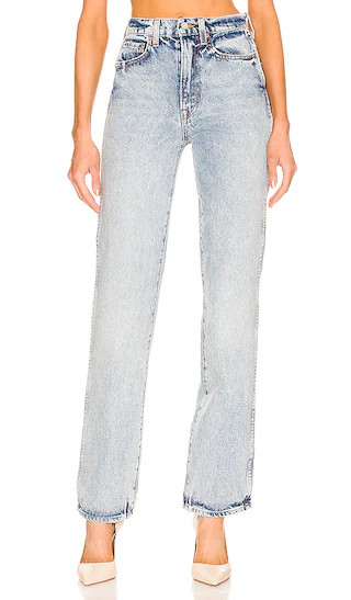 Sara Super High Rise Slim Straight in Encinitas | Revolve Clothing (Global)
