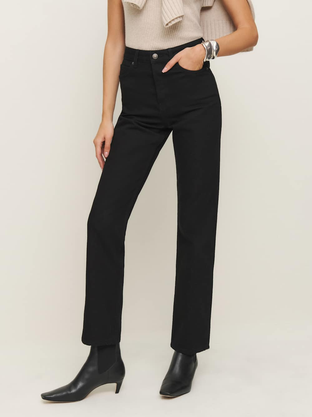Cynthia High Rise Straight Jeans | Reformation (Global)