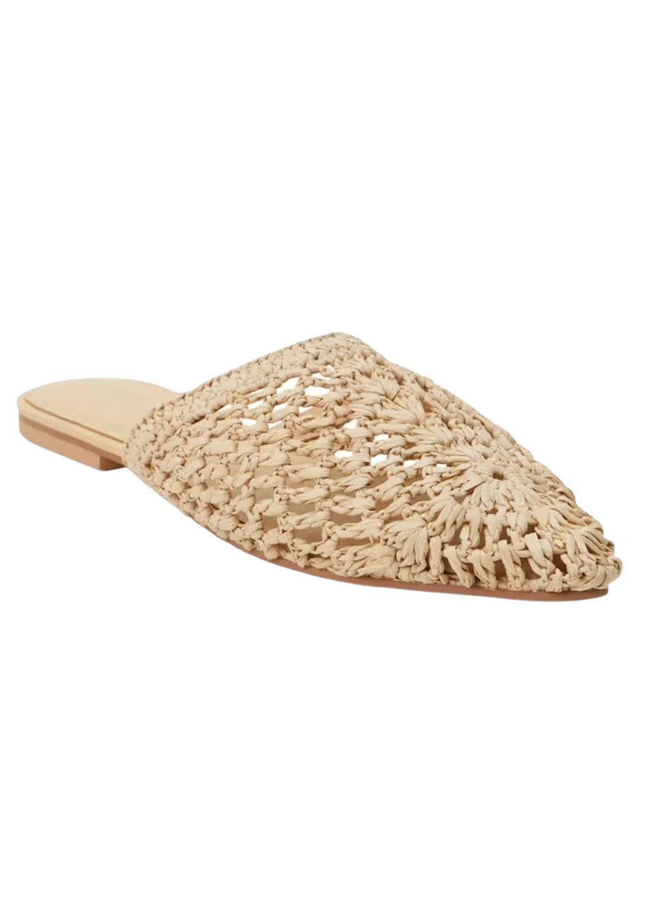 Natural woven raffia mule | Mulberry & King