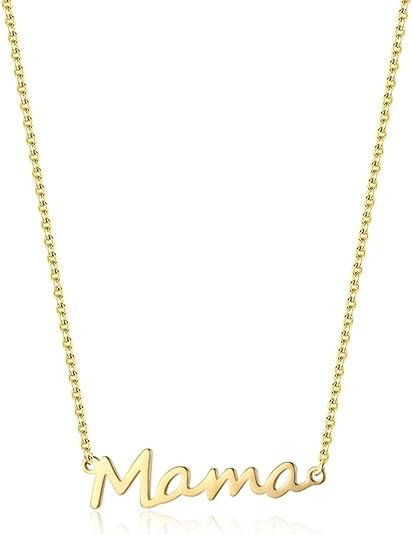 Mama Necklace Chain Mom Necklace for Women, Dainty Mother Necklace Pendant Necklace Gift Jewelry ... | Amazon (US)