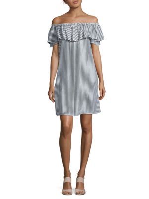 Beach Lunch Lounge - Striped Off-the-Shoulder Dress | Saks Fifth Avenue OFF 5TH
