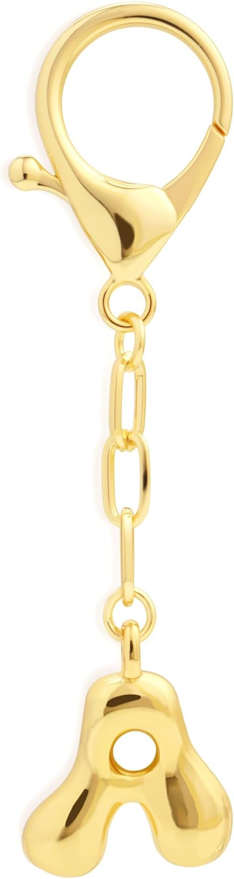 Personalized Birthday Gifts for Women - Cute Initial Keychain, 14K Gold Plated Bag Charms for Pur... | Amazon (US)