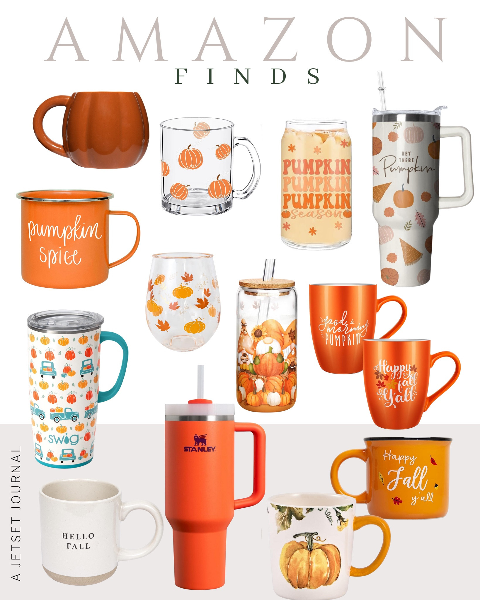 Get a new festive cup to enjoy this fall season!
fall vibes, autumn decor, kitchen finds, home essential, coffee lover, fall glasses, affordable finds, drinkware, home decor

#LTKStyleTip #LTKU #LTKSeasonal
