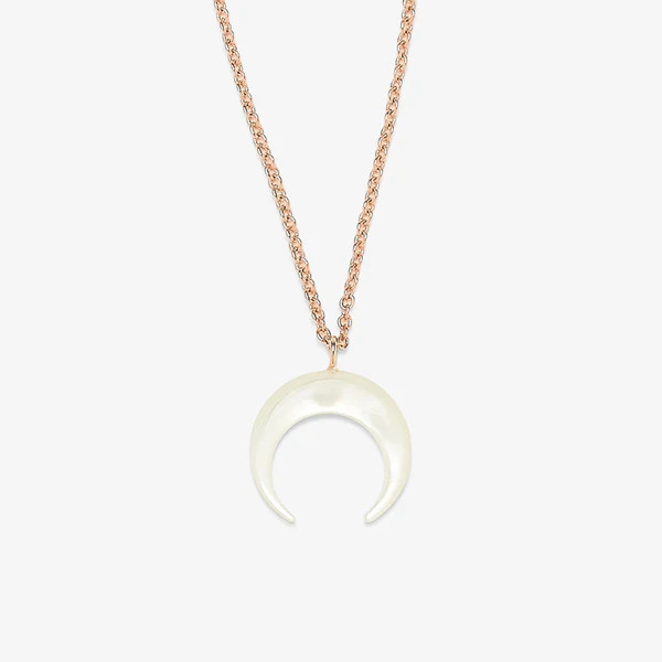 Pearl Crescent Moon Necklace | Pura Vida Bracelets