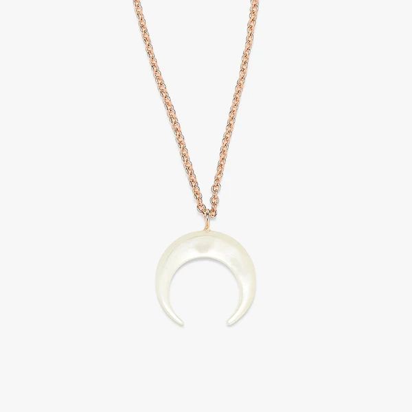 Pearl Crescent Moon Necklace | Pura Vida Bracelets