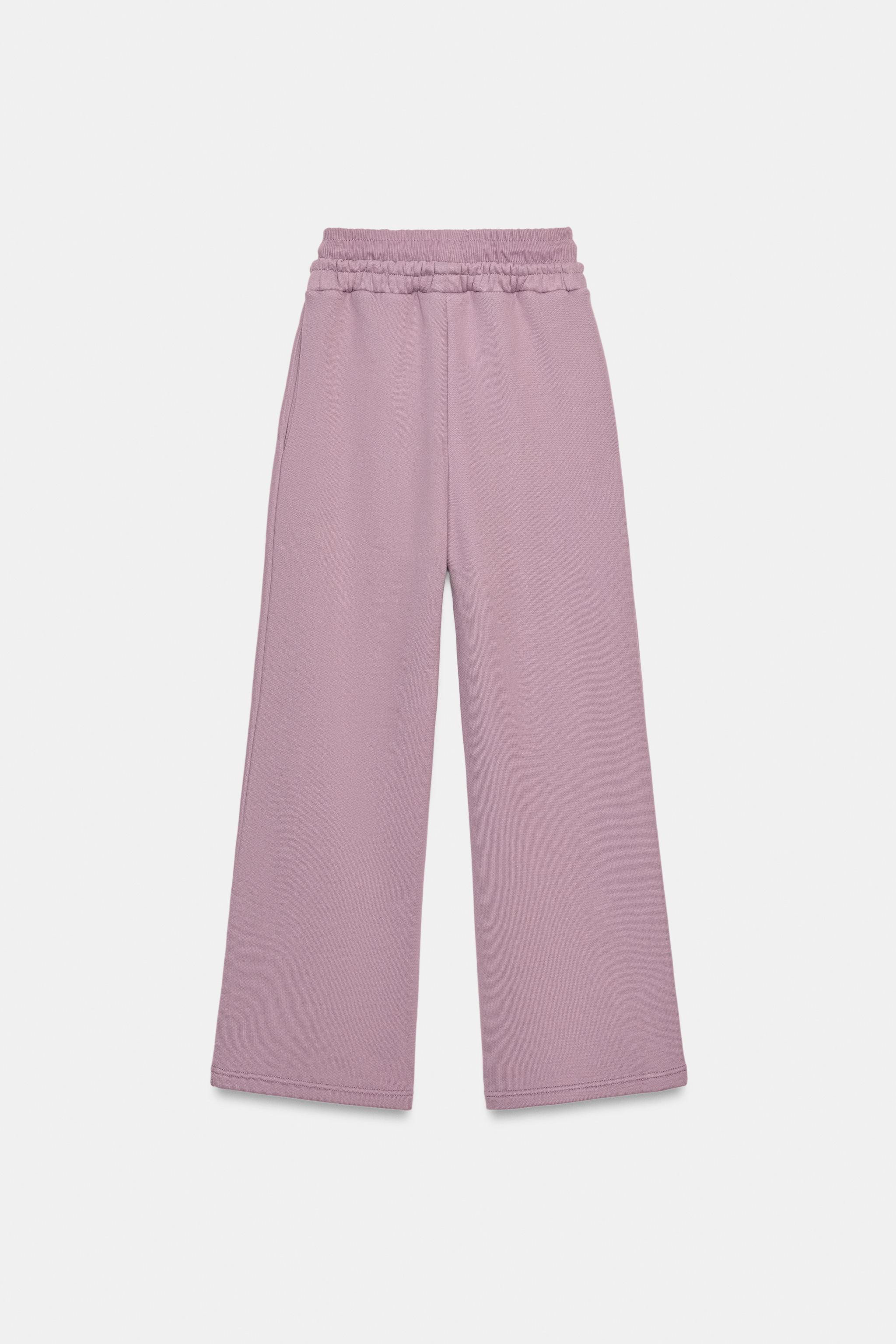 STRAIGHT LEG PLUSH PANTS | Zara US