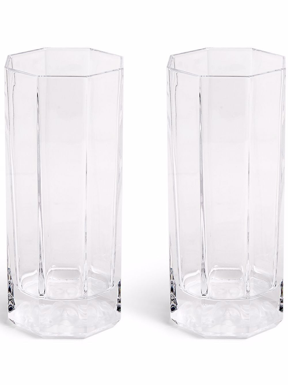 Versace Medusa Lumiere long drink glasses - White | Farfetch Global