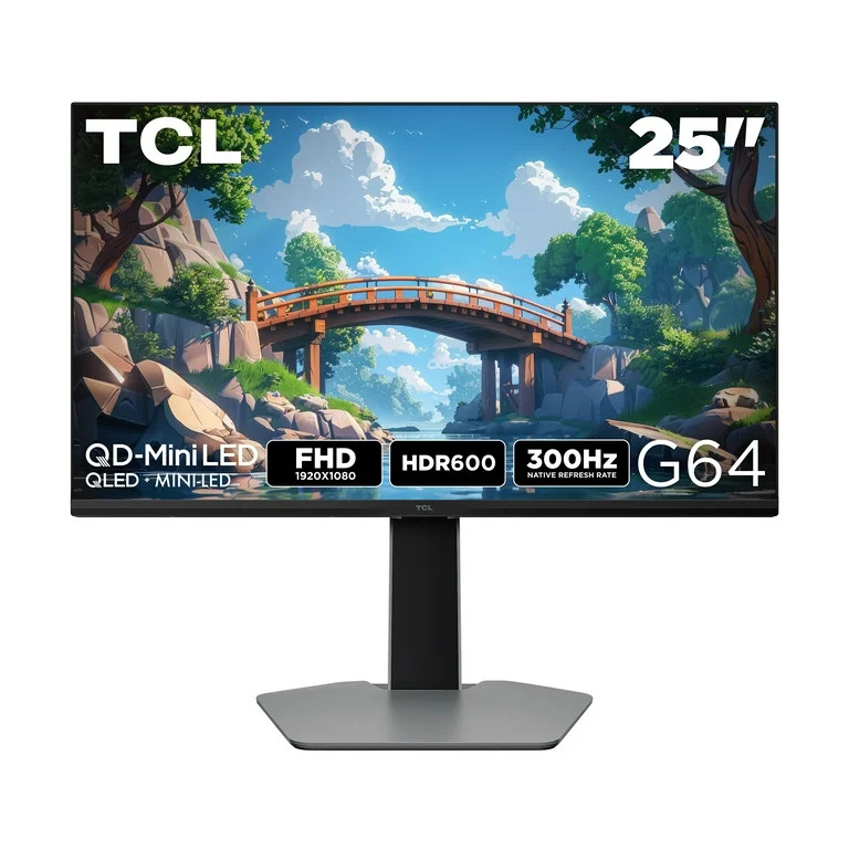 TCL 25\u201d G64 Series FHD HDR QD-Mini LED Gaming Monitor, 300Hz Refresh Rate, LD180 Precise Dim... | Walmart (US)