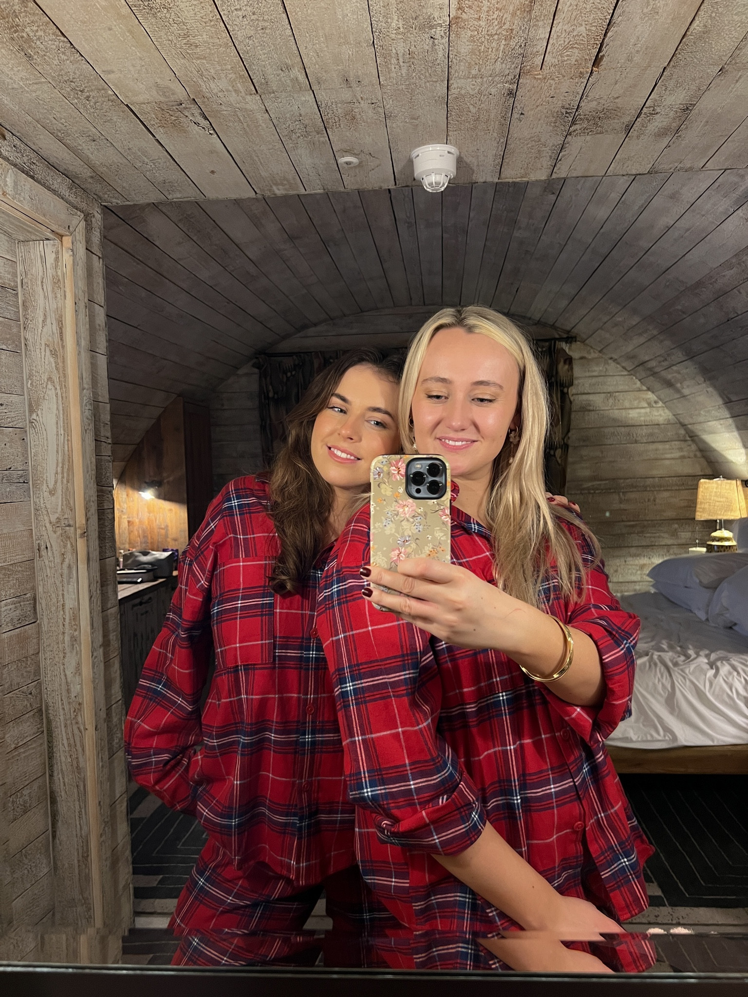 matching pjs with bestie ❣️💭🪵

#LTKSeasonal