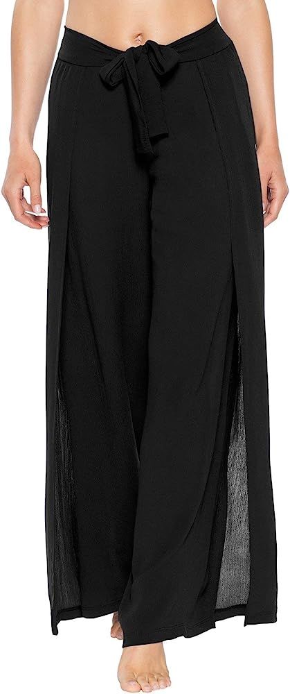 Becca by Rebecca Virtue Women's Modern Muse Wrap Tie-Front Pants Swim Cover Up | Amazon (US)