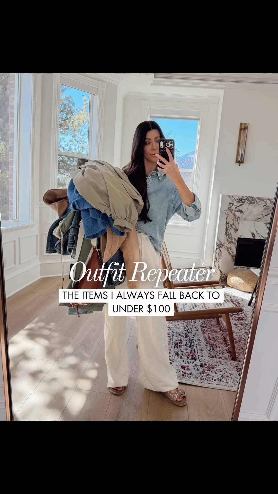 I’m loving these outfits, especially going into the spring time! The jeans I’m wearing are a size 2 they run tts! ￼The denim shorts I have the size 0 and tops smalls! 

#LTKOver40 #LTKSeasonal #LTKootd