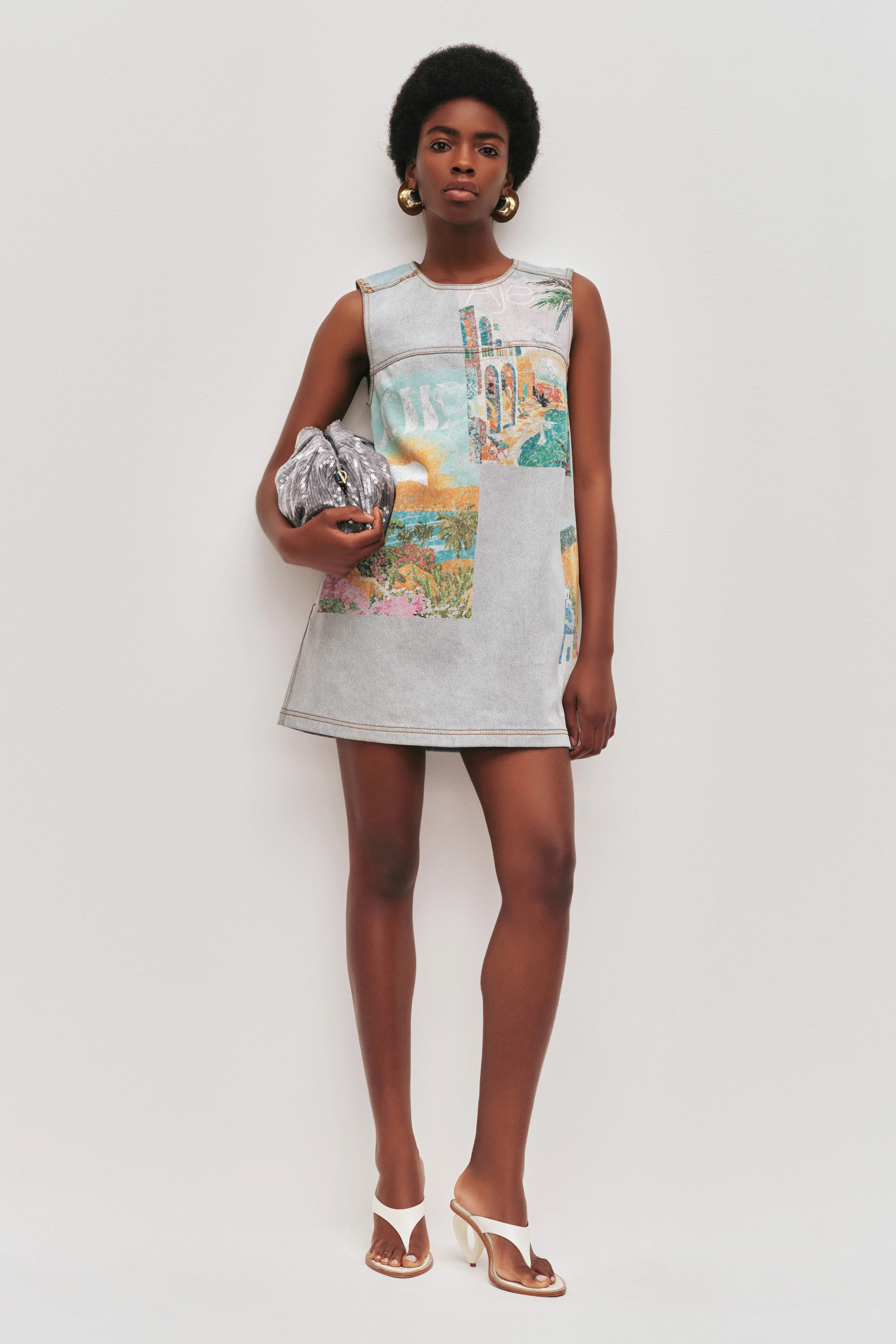 Mae Denim Mini Dress | aje. (Australia and New Zealand)