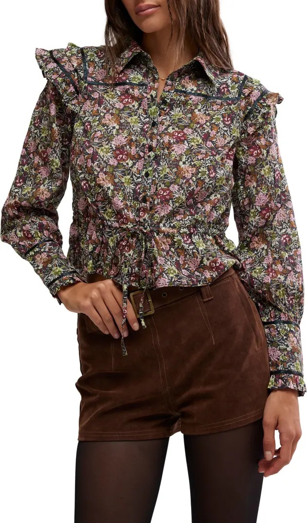 Free People Daybreak Floral Print Long Sleeve Shirt | Nordstromrack | Nordstrom Rack