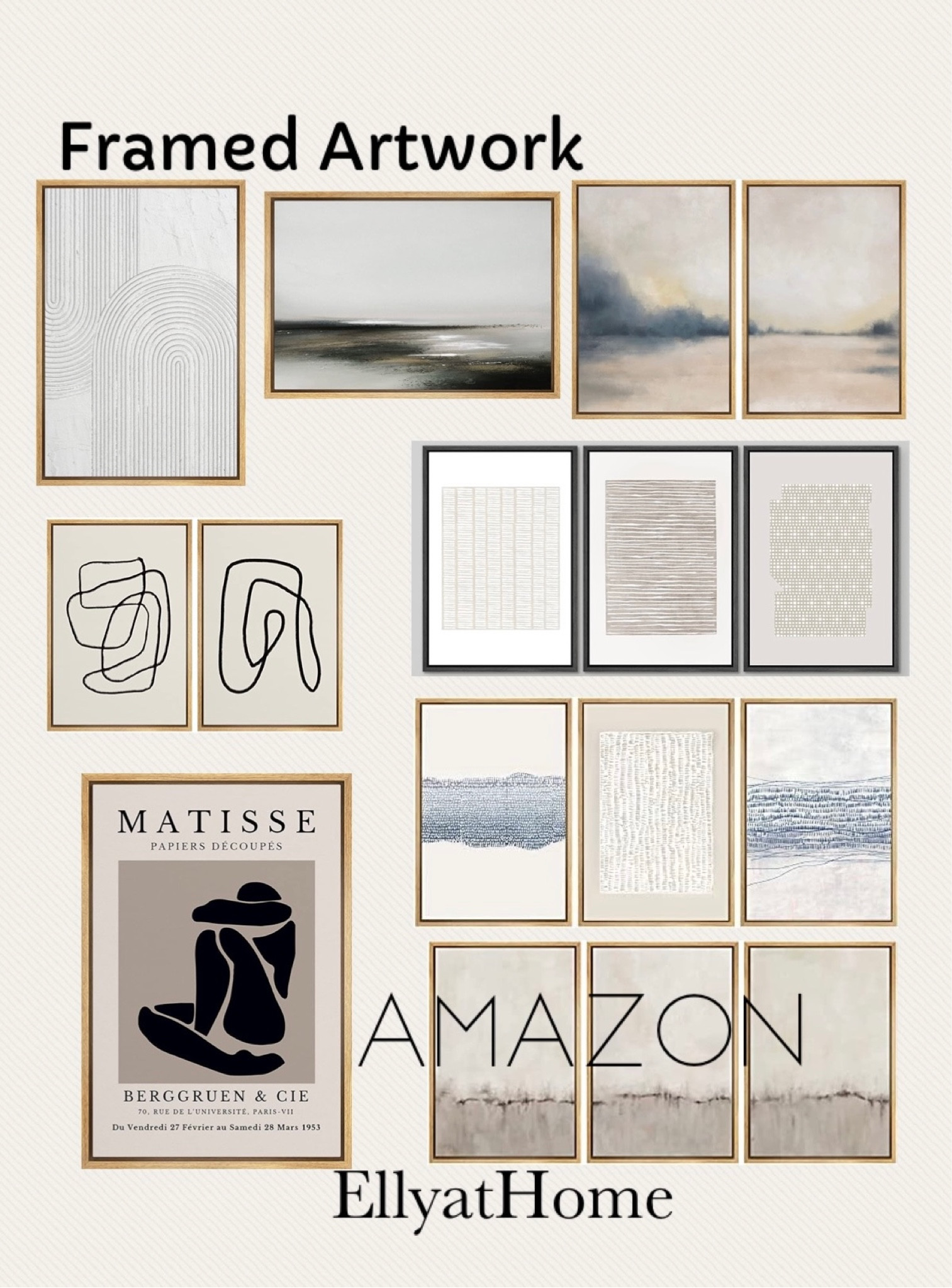 Amazon artwork in sets, individual pieces, framed artwork, neutral, coastal, modern traditional, transitional home decor accessories. 

#LTKsalealert #LTKunder50 #LTKhome