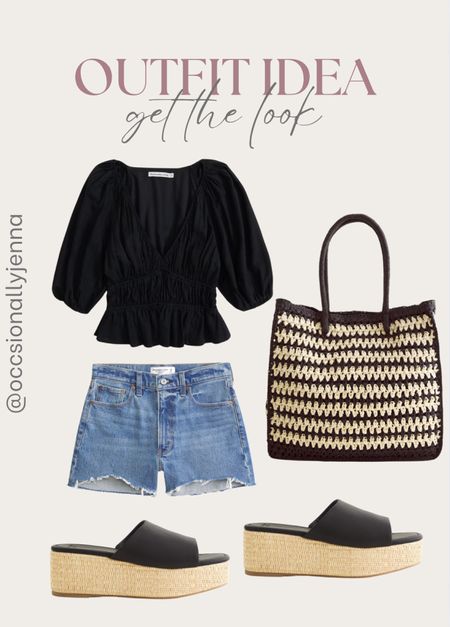 Outfit idea, get the look from Abercrombie! 

Purse, bag, Jean shorts, denim, top, sandals, shoes, summer style, vacation outfit 

#LTKItBag #LTKStyleTip #LTKShoeCrush