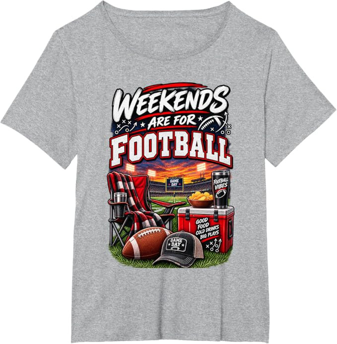 Weekends are for Football Game Day Fan Design T-Shirt | Amazon (US)