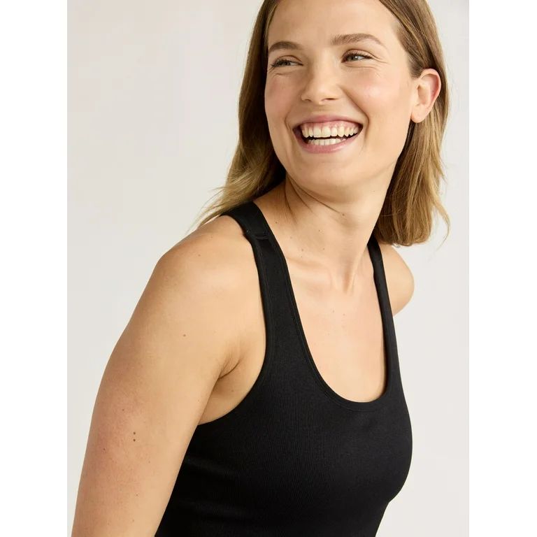 Love & Sports Women's Seamless Ribbed Tank Top, Sizes XS-XXL | Walmart (US)
