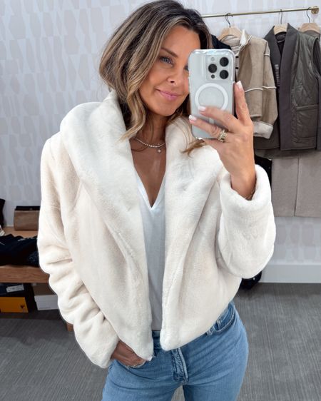The coziest white fur! Wear with jeans or over a dress🤍 sz S 


#LTKover40 #LTKSeasonal #LTKparties