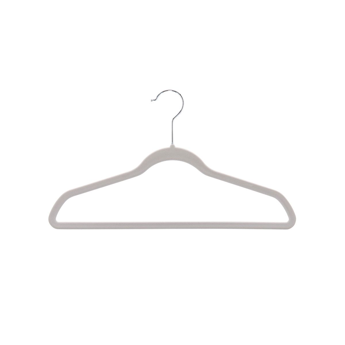 Petite Non-Slip  Velvet Suit Hangers Linen Pkg/10 | The Container Store