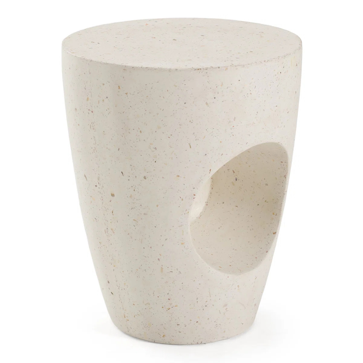 Carville - Modern Terrazzo Concrete Dining Stool | Wayfair North America