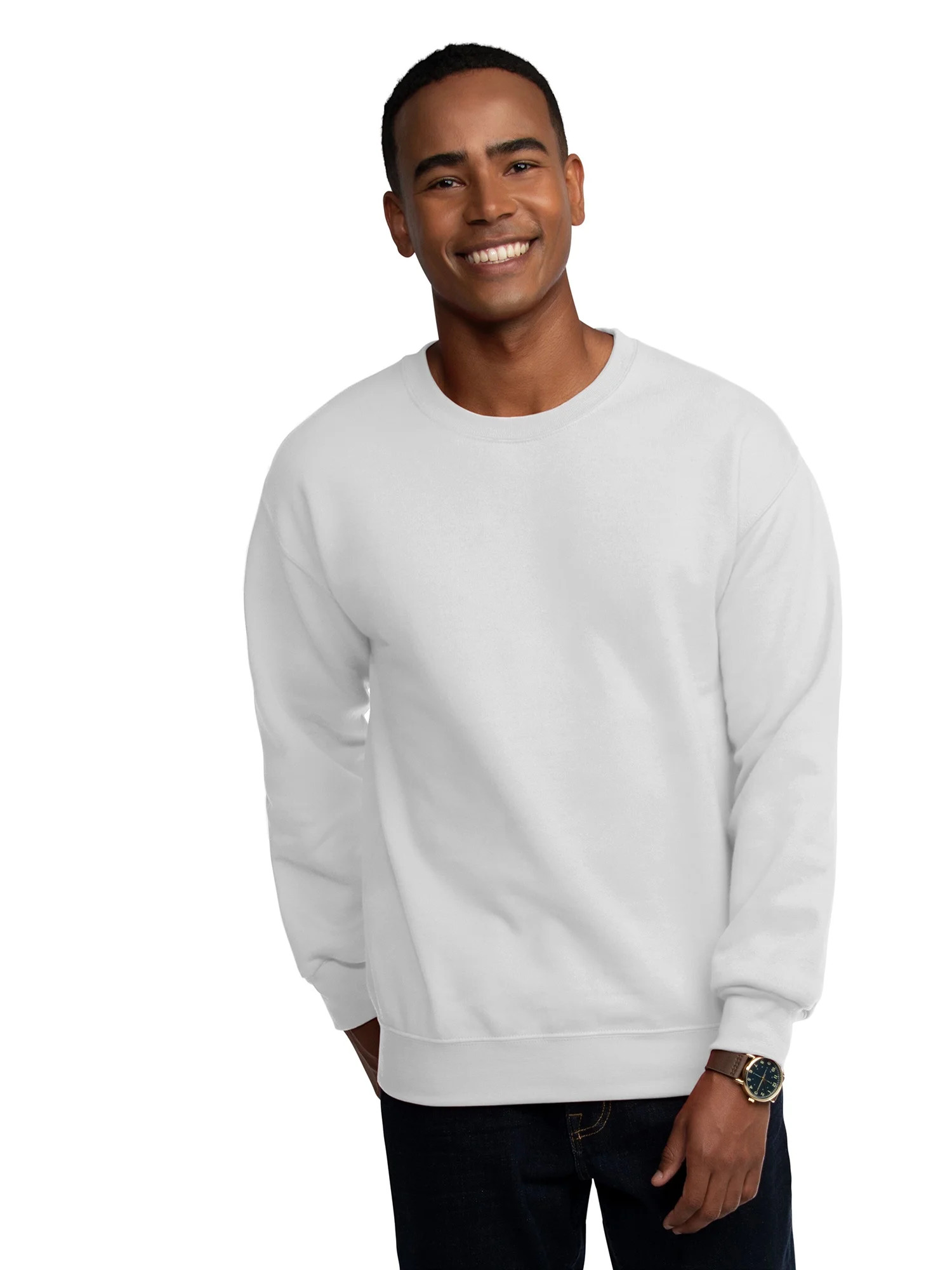 Fruit of the Loom Men's EverSoft Fleece Crew Sweatshirt, Sizes S-4XL | Walmart (US)
