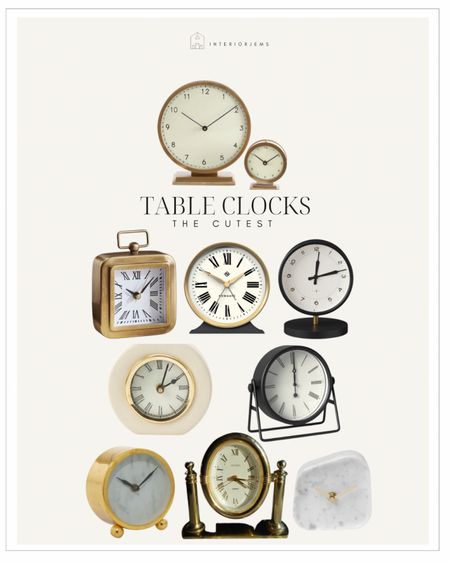 Table clocks are trending, popular table clocks, desk clock, marble clock, mcgee and co, amazon, 

#LTKstyletip #LTKsalealert #LTKhome