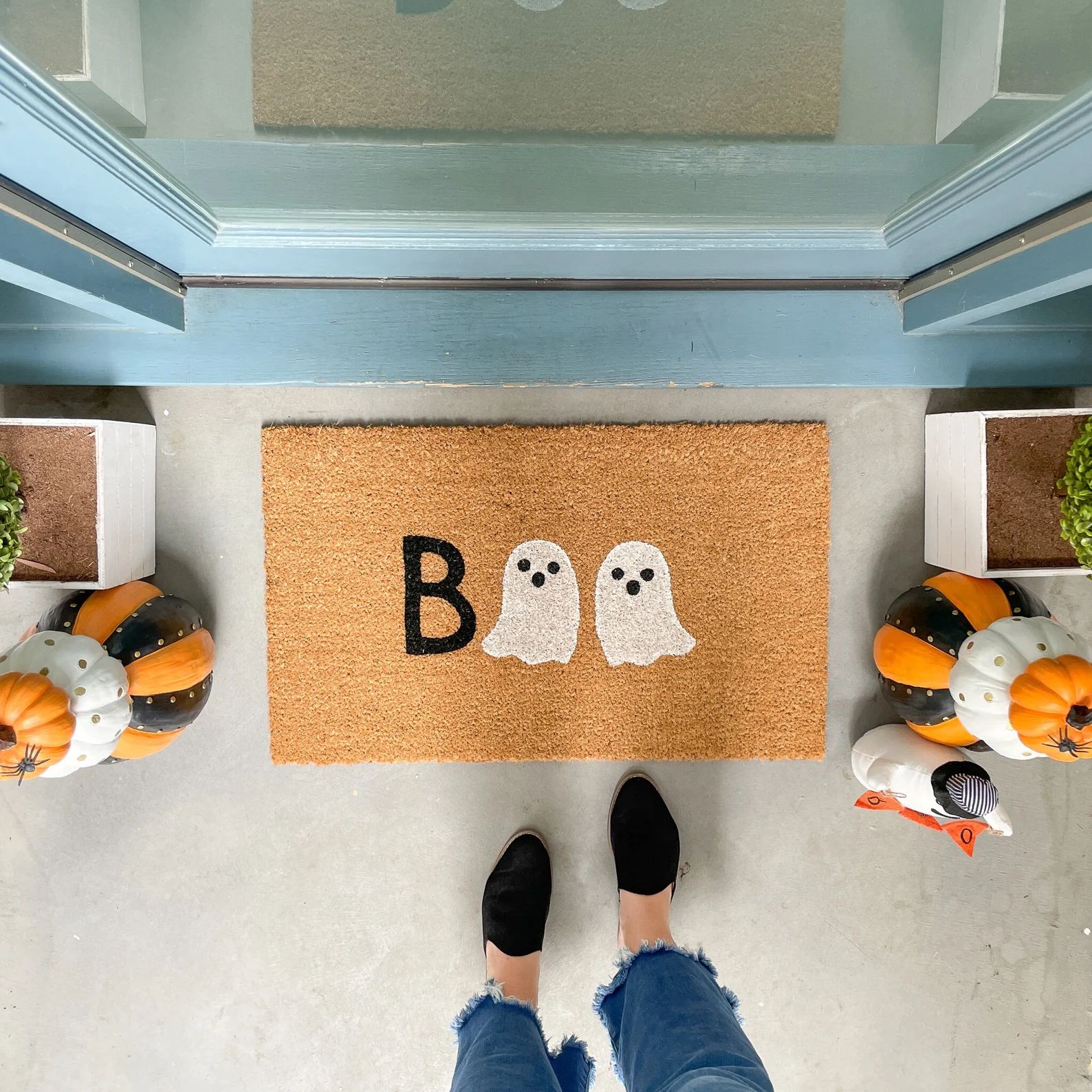 Halloween Doormat Ghost Doormat Ghost Decor Halloween | Etsy | Etsy (US)
