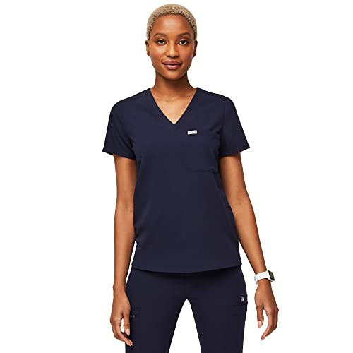 FIGS Catarina One-Pocket Scrub Top for Women — Navy Blue, XL | Amazon (US)